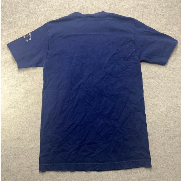 Vintage Harley Davidson Blue Single Stitch Tee Eagle Logo USA Made Medium - Picture 2 of 7